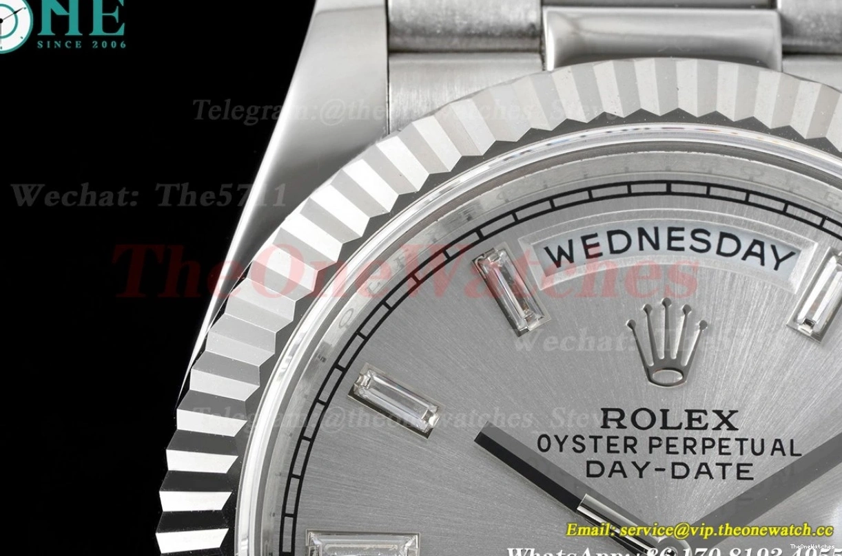 40mm Silver Stk DayDate EWF A2836 SS SS 0218